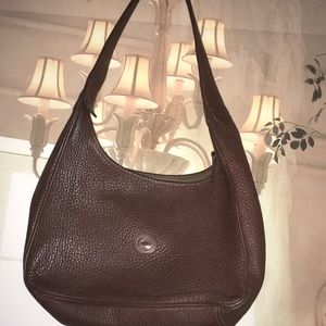Brown pebbled leather hobo Downey